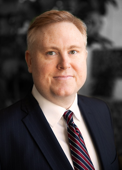 Portrait of Brandon Beck, Attorney